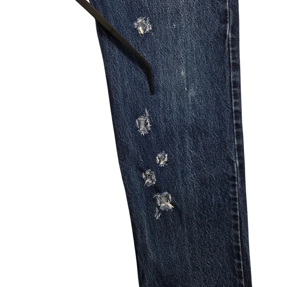 Vtg‎ Y2K Levi's 505 Sraight Leg Regular Jeans Mens 34x32 Fits 32×32 Distressed
